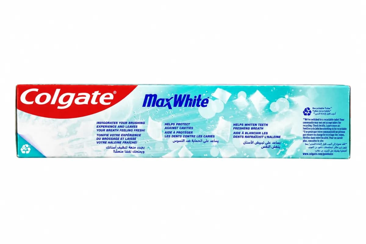 خمیر دندان سفید کننده کلگیت مدل Max White حجم 100 میل