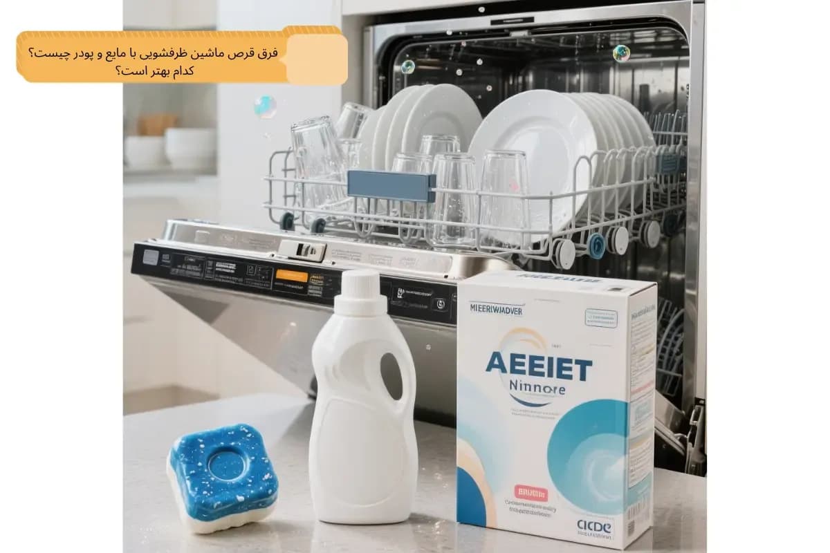 فرق قرص ماشین ظرفشویی با مایع و پودر چیست؟ کدام بهتر است؟