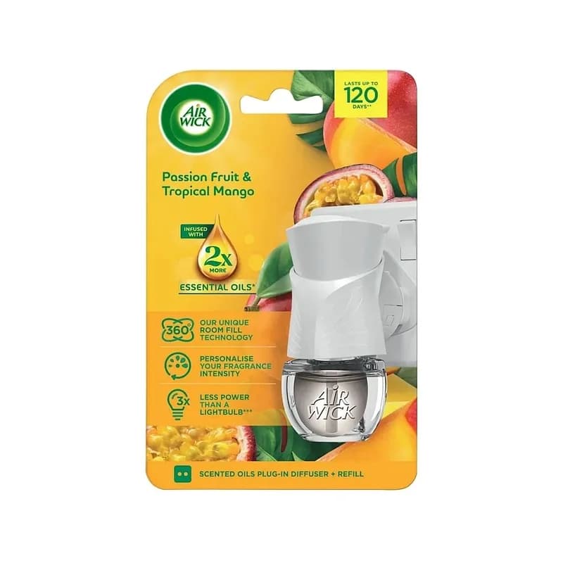 دستگاه برقی خوشبوکننده هوا ایرویک (Air Wick) به همراه اسانس 19 میلی‌لیتر