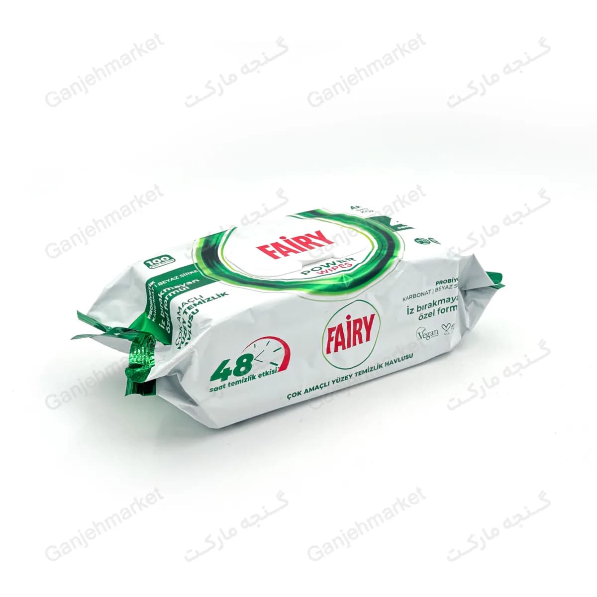 دستمال مرطوب چندمنظوره تمیزکننده فیری (بسته ۱۰۰ عددی)