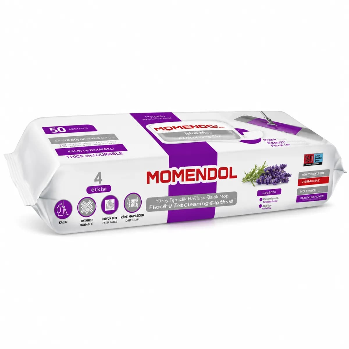 دستمال مرطوب تی‌ مومندول (Momendol) – بسته 50 عددی