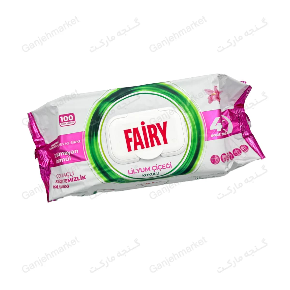 دستمال مرطوب چندمنظوره تمیزکننده فیری (بسته ۱۰۰ عددی)