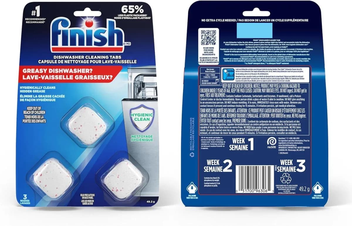 قرص جرمگیر ماشین ظرفشویی فینیش (Finish) بسته 3 عددی