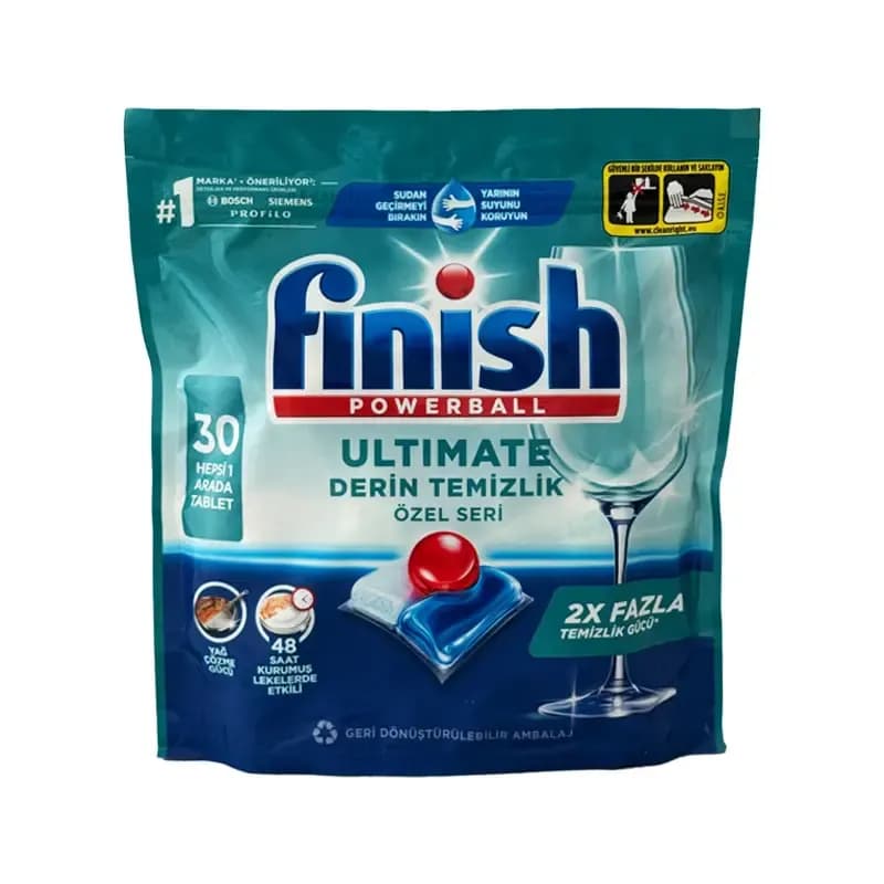 قرص ماشین ظرفشویی فینیش ultimate بسته 30 عددی