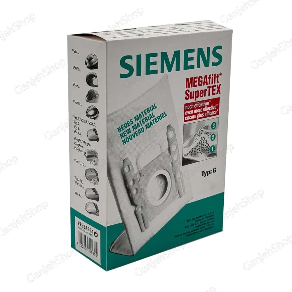 پاکت جاروبرقی زیمنس تایپ G سبز
