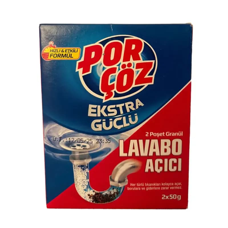 بازکننده لوله گرانولی قوی پورچوز (Porçöz Extra Strong)
