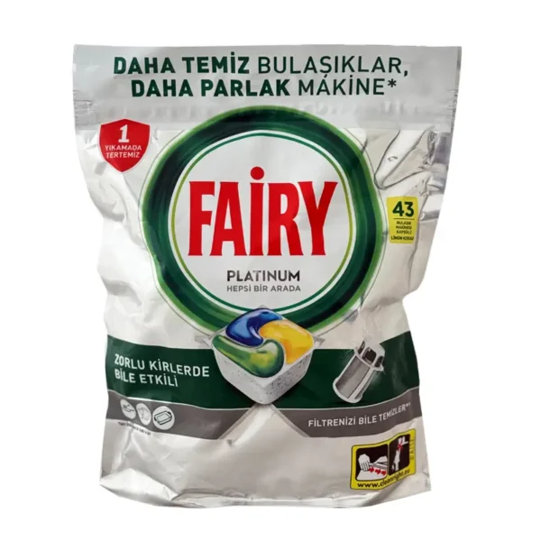 قرص ماشین ظرفشویی فیری platinum بسته 43 عددی | گنجه مارکت