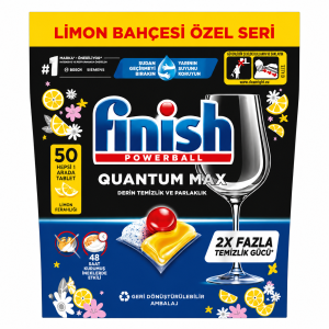قرص ماشین ظرفشویی فینیش Quantum max رایحه لیمو (50 عددی)