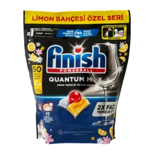 قرص ماشین ظرفشویی فینیش Quantum max رایحه لیمو (50 عددی) | گنجه مارکت