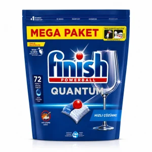 قرص ماشین ظرفشویی فینیش مدل quantum بسته 72 عددی