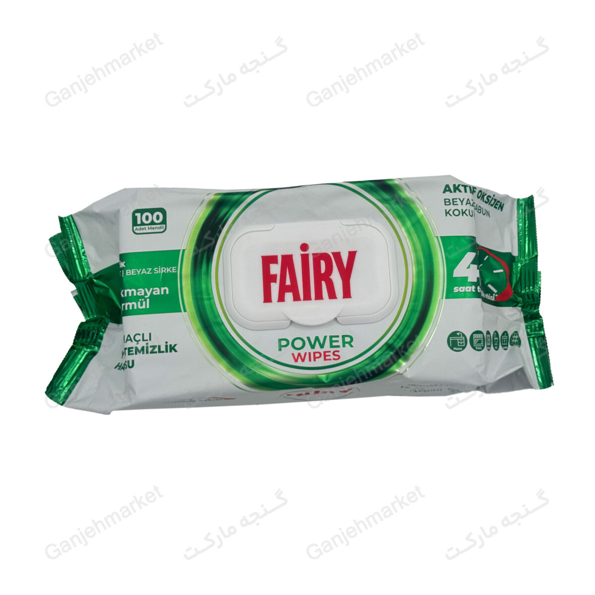 دستمال مرطوب چندمنظوره تمیزکننده فِیری (Fairy Power Wipes) بسته ۱۰۰ عددی