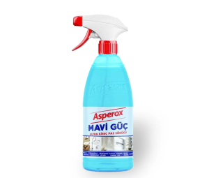 اسپری تمیز کننده و رسوب‌زدای سطوح و شیرآلات آسپروکس ASPEROX آبی اصل ترکیه حجم 1000 میلی‌لیتر