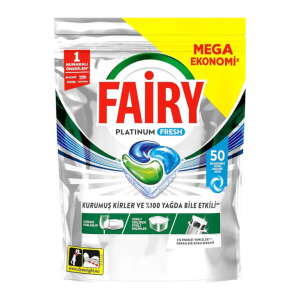 قرص ماشین ظرفشویی فیری Fairy Platinum Fresh بسته 50 عددی
