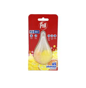 بوگیر ماشین ظرفشویی پریل (Pril) مدل لیمو و پرتقال - 65 بار شستشو
